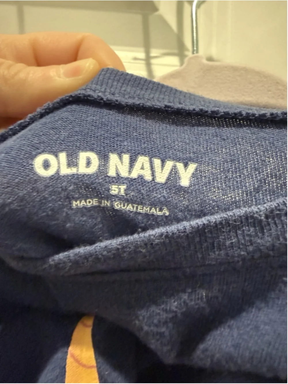 Old Navy Girls 5T Blue Long Sleeve Crew Neck Narwhal Graphic Print T-Shirt